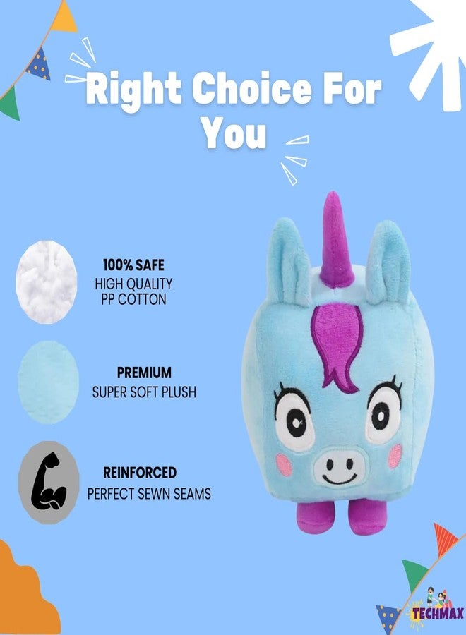 TechMax Solution لعبة يونيكورن مربعة لطيفة من القطيفة الناعمة من TechMax Solution - Image 3